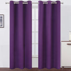 LEMOMO Purple Thermal Blackout Curtains/42 x 95 Inch/Set of 2 Panels Room by Lemomo
