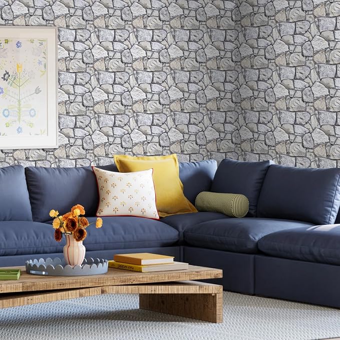 3D Faux Stone Wall Panels Peel and Stick, Stone-Look Textured Wall Sticker - Image 8