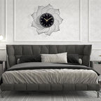 22 Inch Flower Wall Clock, Silent Non-Ticking Battery Operated Modern - Image 6