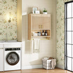 HOOBRO Fluted Medicine Cabinet, Farmhouse Bathroom Wall Cabinet - Image 4
