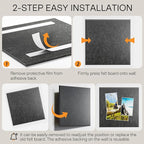 MaxGear Large Cork Board for Wall 36" x 24", Dark Gray Bulletin Board, 6 Pack - Image 5