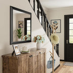 Briivue 40x38 Inch Black Bathroom Mirror - Image 8
