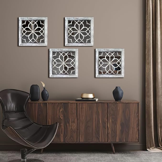 Set of 4 Boho Wall Mirrors - Image 8