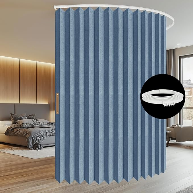 Room Divider Curtain Sets with Flexible Ceiling Track, Privacy Soundproof - Image 7