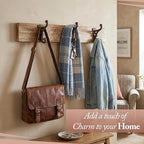 Rustic Cast Iron Coat Hooks Rustic Dark Brown, Wall Mounted, Farmhouse - Image 5
