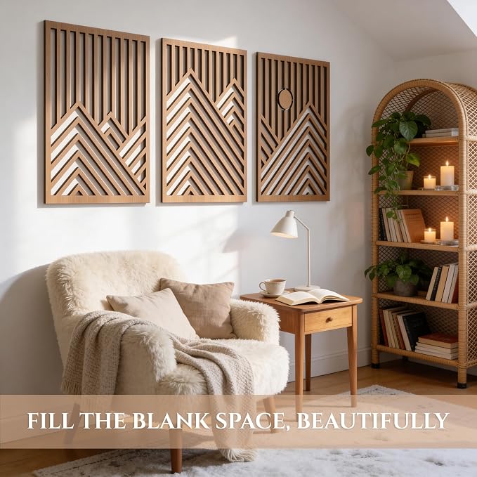 qmmp Modern Wooden Wall Sculptures - Image 2