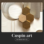 Large Framed Modern Luxury Gold Wall Art - Image 7