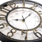 ZOOFOX 12 Inch Retro Wall Clock, Silent Non-Ticking Battery Operated Movement - Image 4