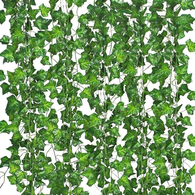 Comtelek Fake Vines for Room Decor 96PCS Artificial Ivy Garland by Comtelek