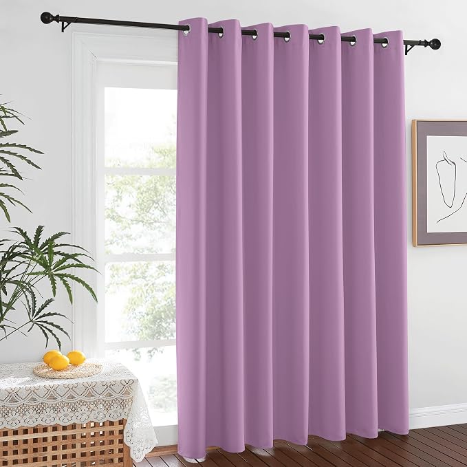 NICETOWN Room Darkening Patio Sliding Door Curtains 84 inch Length, Grommet by NICETOWN