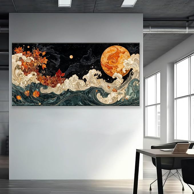 Large Wall Art For Living Room Boho Abstract Modern Wall Artwork Prints - Image 5