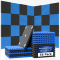 56 Pack Acoustic Foam Panels |1 "x12 "x12" Rapid Recovery Acoustic Wall Panels by Temgcuam