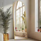 Sweetcrispy 59"x16" Arched Full Length Mirror, Leaning or Standing Full Body by Sweetcrispy