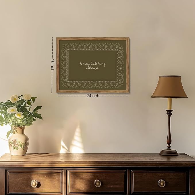 Framed Vintage Inspirational Wall Art, Do Every Little Thing - Image 3