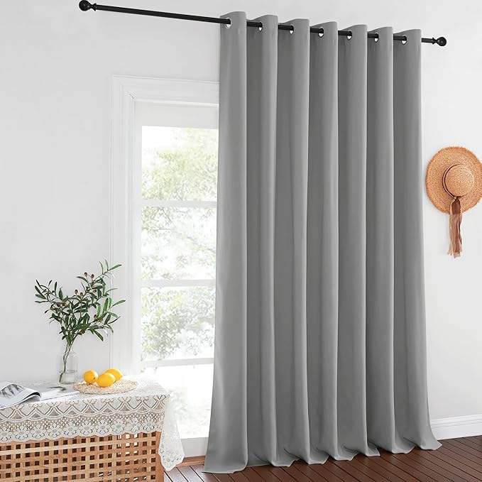 NICETOWN Blackout Curtains for Sliding Glass Door Room Divider Noise Reduce - Image 8