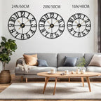 LEIKE Large Wall Clocks, Non Ticking, Battery Operated Big Retro Round Modern - Image 2