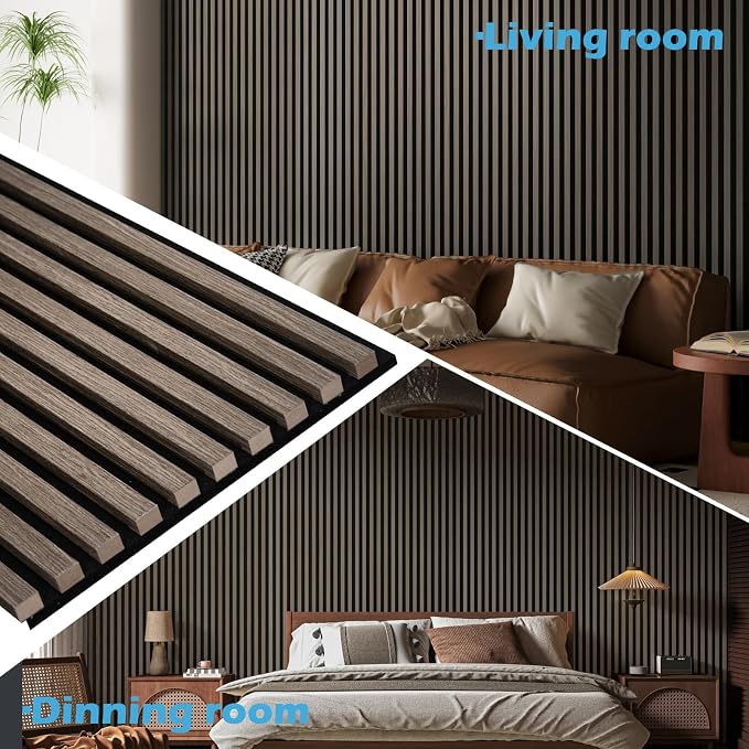 Art3d 4-Pack 108" x 12" Acoustic Wood Panels - Image 3