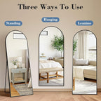 DUMOS Arched Full Length Floor Mirror, Modern Wall Hanging Leaning - Image 5