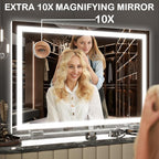 FENNIO Makeup Mirror with Lights 32"x22" ，LED Makeup Mirror ，Large Vanity - Image 7