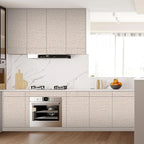 15.75"x393.7" Beige Wallpaper Peel and Stick Removable Grasscloth Textured Wall - Image 5