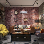20PCS 3D Wall Panels Peel and Stick 3D Brick Wallpaper Peel and Stick Faux - Image 2