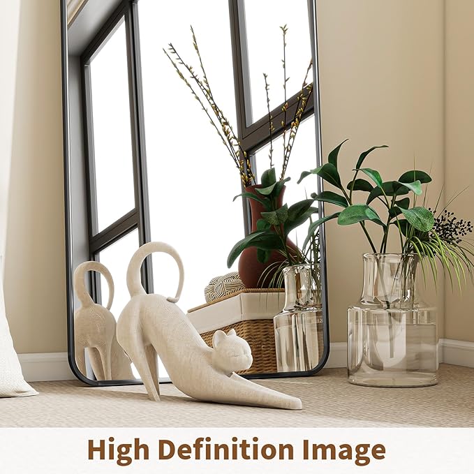 BEAUTYPEAK Black Full Length Mirror, Suitable - Image 4