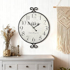 30 Inch Wall Clock for Living Room, Extra Large Farmhouse Wall Clock, Wrought - Image 7