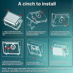 LED Wall Pack Light: 120W 18000LM Glass Lens Wall Pack Lights Outdoor LED - Image 4