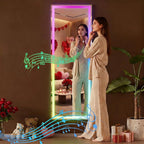 Hasipu 56"x16" LED RGB Bluetooth Full Length Mirror - Image 3