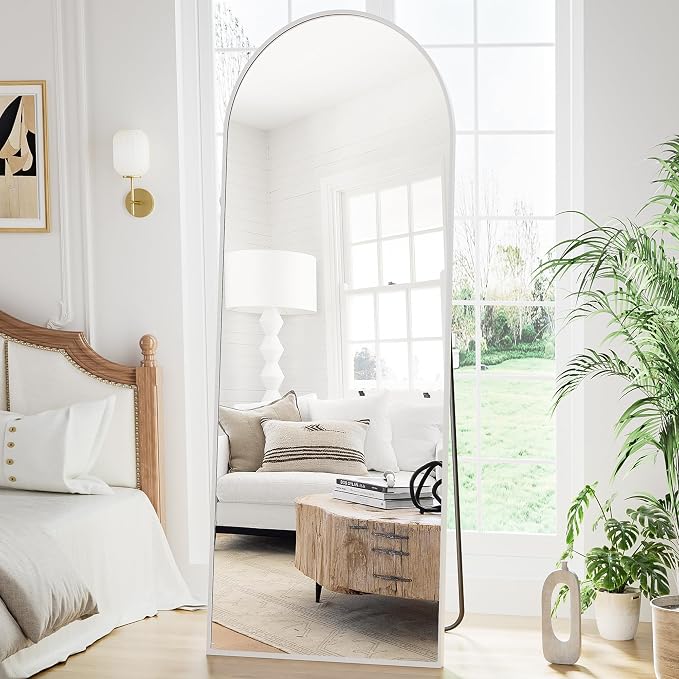 Arched Floor Mirror, Standing Mirror Hanging or Leaning, Body Mirrors - Image 2
