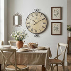 30 Inch Wall Clock for Living Room, Extra Large Farmhouse Wall Clock, Wrought - Image 6