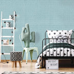 Teal Wallpaper Grasscloth Peel and Stick Wallpaper 17.7inch x 196.8inch Teal - Image 8