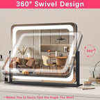 ROLOVE 22x17 Inch Lighted Vanity Mirror - Image 4