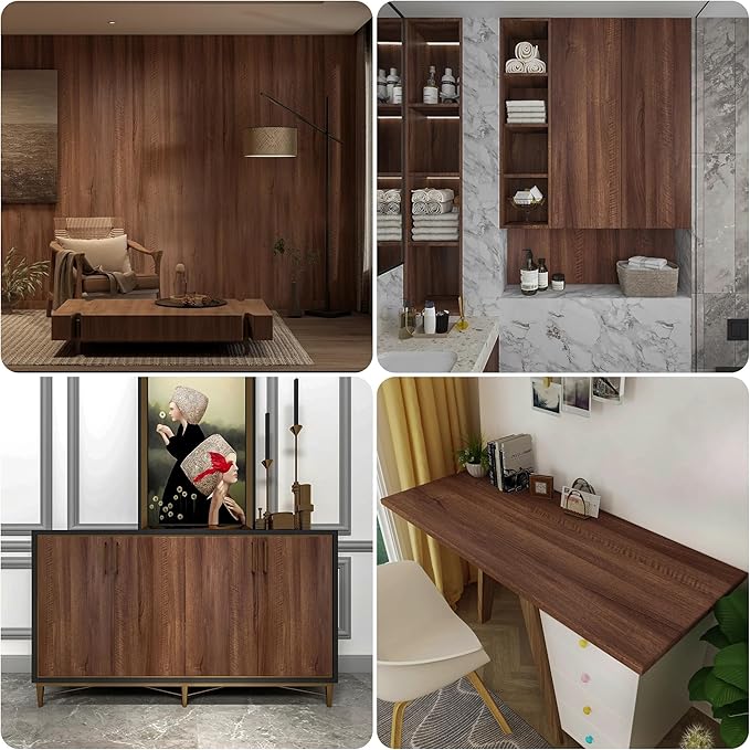 Walnut Wood Grain Contact Paper - Image 6