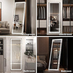 Hasipu Full Length Mirror with Lights, Full Body Dressing Standing, Hanging - Image 5