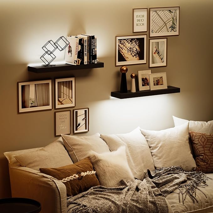BAMEOS Floating Shelves with LED - Image 7