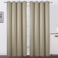 LEMOMO Beige Blackout Curtains/52 x 108 Inch/Set of 2 Panels Room Darkening by Lemomo
