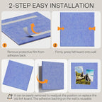 MaxGear Large Cork Board for Wall 36" x 24", Sky Blue Bulletin Board, 6 Pack - Image 4