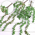 Waipfaru 4Pcs Artificial Hanging Plants, Fake Vines Fake Hanging Plants - Image 4