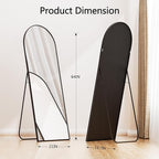Simple Deluxe Arched Full Length Mirror, - Image 2