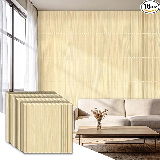 RITOLLO 16-Pack PVC Slat Wall Panels by Ritollo