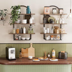 XLHOMO Floating Shelf for Wall- 31.5"x 24" 3+1 Tier Floating Shelves - Image 5