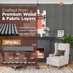 Avana Acoustic Wood Wall Panels – 93.2x11.25 Inch Panels – Fits 94x12 Layout – - Image 4