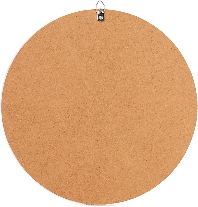Eorbow Boho Wall Mounted Mirror, 12 Inch Round Wooden Bead Hanging Mirrors - Image 3