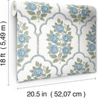NuWallpaper x Society Social Floral Bazaar Green and Blue Peel and Stick - Image 6