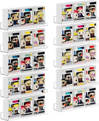 upsimples 10 Pack Acrylic Shelves Wall Organizer and Storage, Toy Cars by upsimples