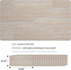 SINGULARWOOD 15pcs/26.46 sq ft Soft Stone Wall Tiles, Flexible Rock Travertine - Image 3