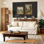 PVC Acoustic Wood Wall Panels, 12 Pack 11.8 x 15.7 x 0.35 Inch Sound Proofing - Image 5