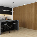 8-Pack WPC Wall Panels 118’’ x 6.1’’ 3D Slat Wall Panel Acoustic Wall Paneling - Image 4