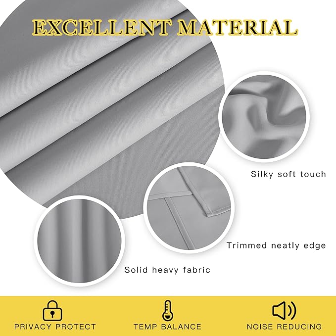 NICETOWN Patio Blackout Curtain Panels - Image 2